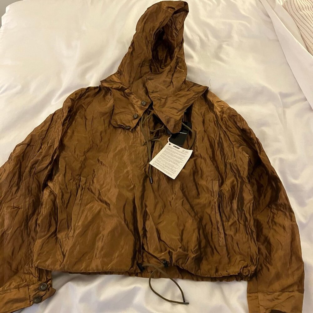 EMPORIO ARMANI men’s Lace-up Pullover Shirt 51B230 51461